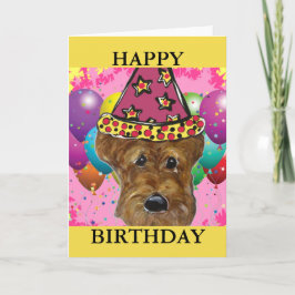 CARTÃO CÃO TERRIER AIREDALE