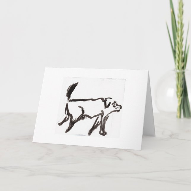 Cartão Cão velho (Frente)