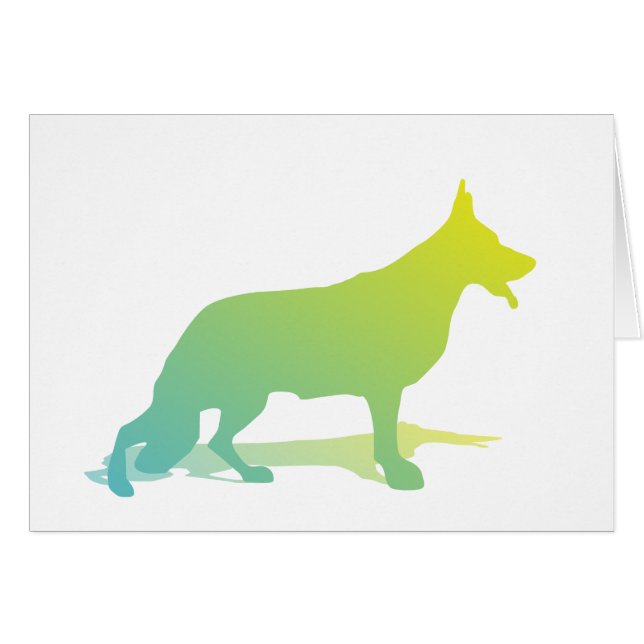 Cartão Cão Verde (Frente Horizontal)