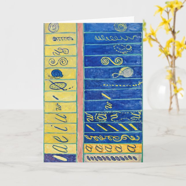 Cartão Caos Primordial 13 | Hilma af Klint | (Flor Amarela)