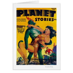 Cartão Capa de revista 4 das histórias do planeta