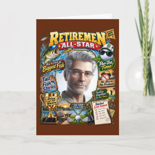 Cartão Capa de Revista de Aposentadoria com Foto Personal