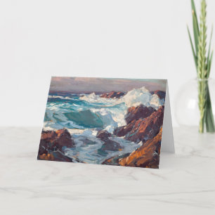 Cartão Capa do Mar da Califórnia   Edgar Alwin Payne