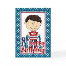 Capable Boy with Walker - Feliz 8.º aniversário