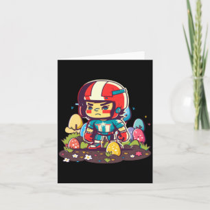 Cartão Capacete de Menino Ovos de Páscoa Futebol Páscoa 3