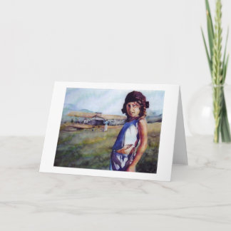 Cartão Capacete do vôo de Alana & de Grampa