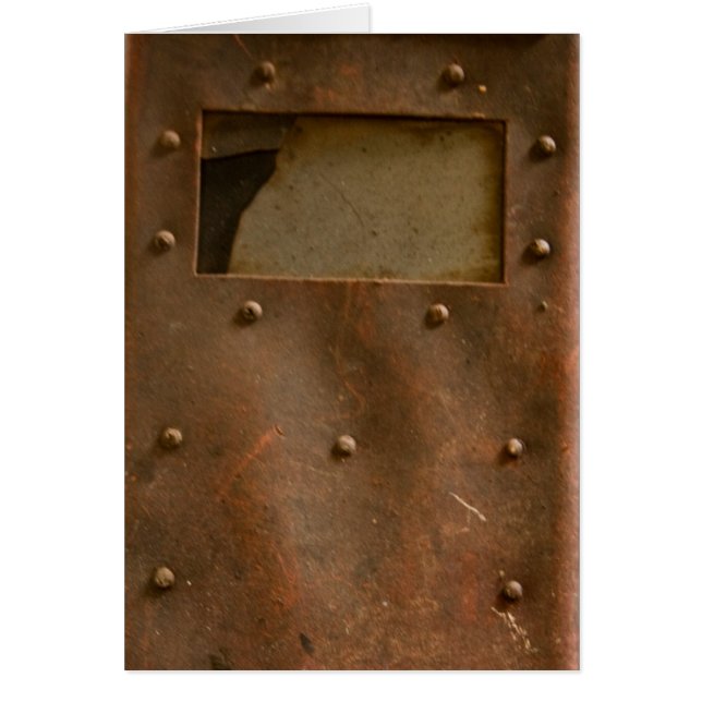 Cartão Capacete oxidado da soldadura (Frente)