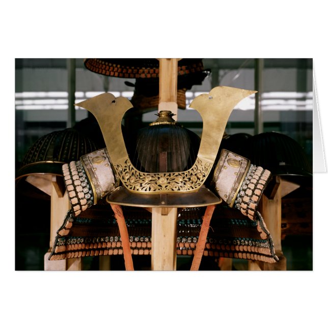 Cartão Capacete Samurai, 14 século (Frente Horizontal)