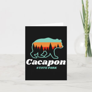 Cartão Capacon State Park West Virginia Bear Summer