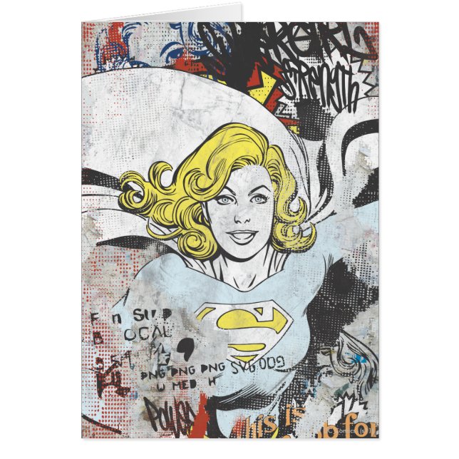 Cartão Capas de banda desenhada 3 da Supergirl (Frente)