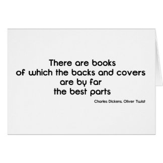 Cartão Capas do livro