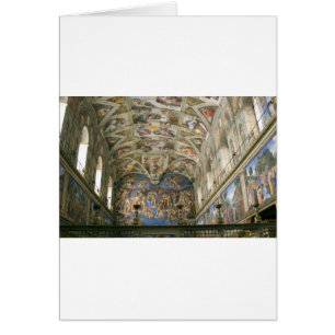 Cartão Capela de Sistine do vaticano
