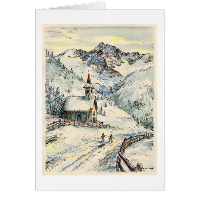 Cartão "Capela Zallinger" Paul McGehee (Frente)