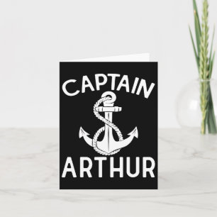 Cartão Capitão Arthur Barco Anchor Boat Ship Yacht