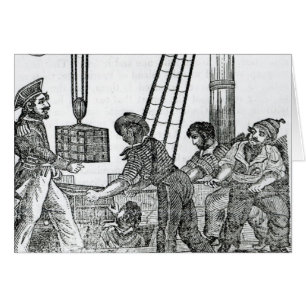 Cartão Capitão Avery que recebe três caixas do tesouro