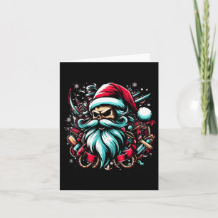 Cartão Capitão Barco de Boater de Natal Capitão Pirata Ca