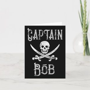 Cartão Capitão Bob - Cruzeiro de Pirata Personalizado Vin