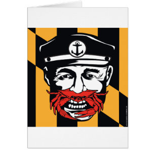 Cartão Capitão Caranguejo de Maryland