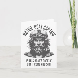 Cartão Capitão de Barco Automóvel Se o Rockin deste Barco