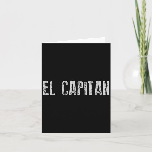 Cartão Capitão de Barco El Catan (Frente)