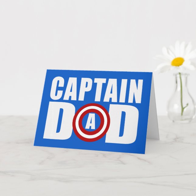 Cartão Capitão Pai – O Herói Definitivo (Planta pequena)