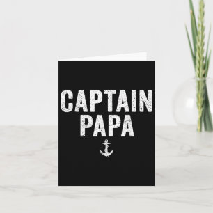 Cartão Capitão Papa Pontoon Barco de Pesca Lago Sai