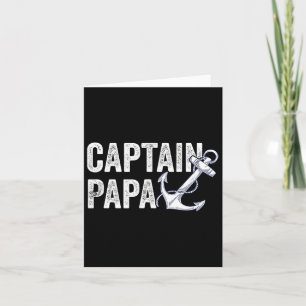 Cartão Capitão Papa Pontoon Gift Lake Sailor Barcos de Pe