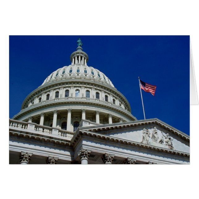 Cartão Capitol Building, Washington, EUA (Frente Horizontal)