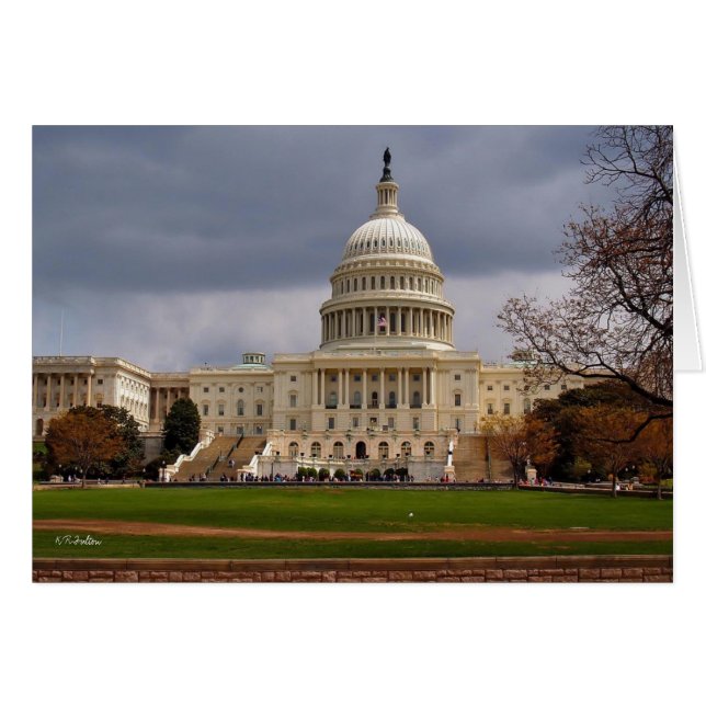 Cartão Capitólio dos EUA (Frente Horizontal)