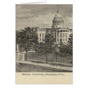 Cartão Capitólio estadual, Madison, Wis
