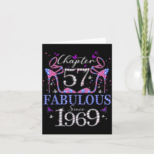 Cartão Capítulo 57 Fabuloso Desde 1969 Aniversário de 57