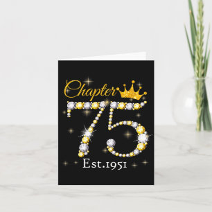 Cartão Capítulo das Mulheres 75 Fabuloso Est 1951 75º Ani