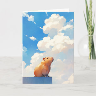 Cartão Capivara Atenciosa