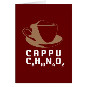 Cartão Cappuccino químico