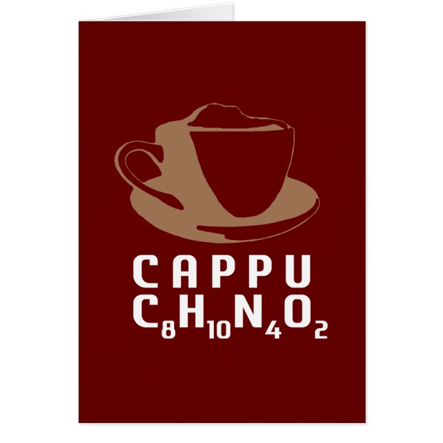 Cartão Cappuccino químico (Frente)