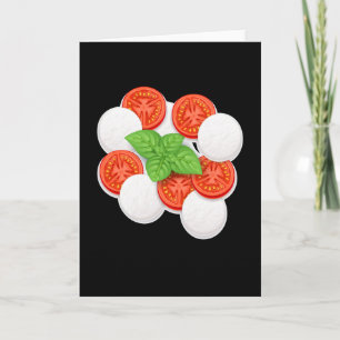 Cartão Caprese Morzarella Tomato Vegetal Cook