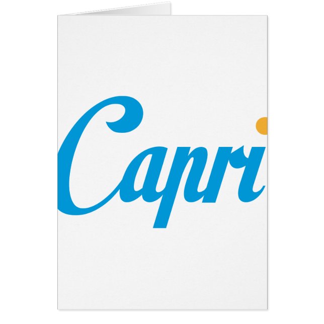 Cartão CAPRI Itália (Frente)
