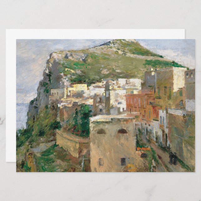 Cartão Capri (por Theodore Robinson) (Frente/Verso)