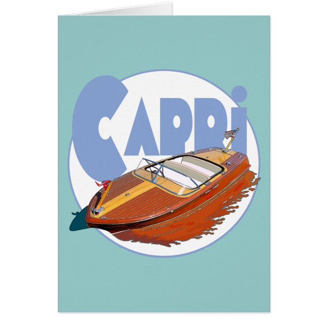 Cartão Capri Powerboat (Frente)