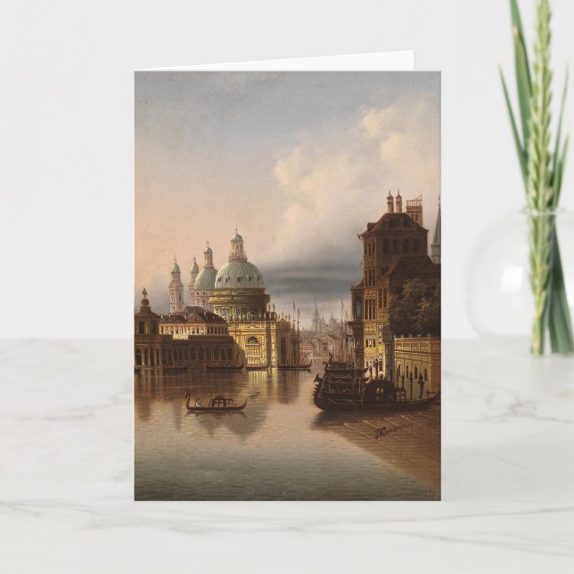 Cartão Capriccio, Veneza | Johann Wilhelm Jankowsky (Frente)