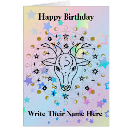 Cartão Capricorn Astrology Birthday Card Dez 21-jan 20