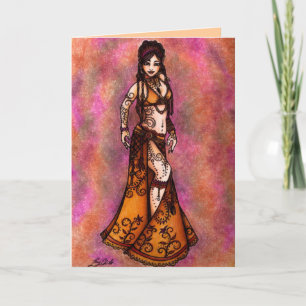Cartão Capricorn Bellydancer cards