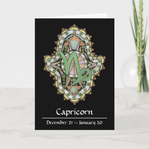 Cartão Capricorn Khamsa Note Card