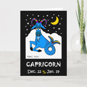 CARTÃO CAPRICORN - ZODIAC GREETING CARD