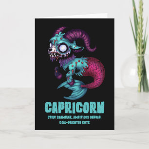 Cartão Capricorn Zombie