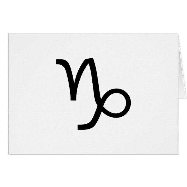 Cartão Capricórnio (Frente Horizontal)