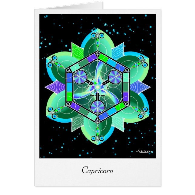 Cartão Capricórnio (Frente)