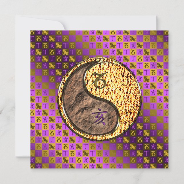 Cartão Capricórnio e bombeiro (Frente)