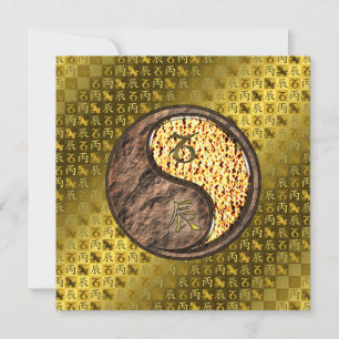 Cartão Capricórnio e Dragão de Fogo