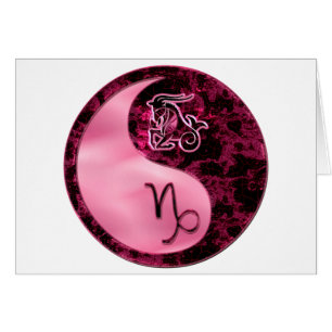 Cartão Capricórnio Yin Yang